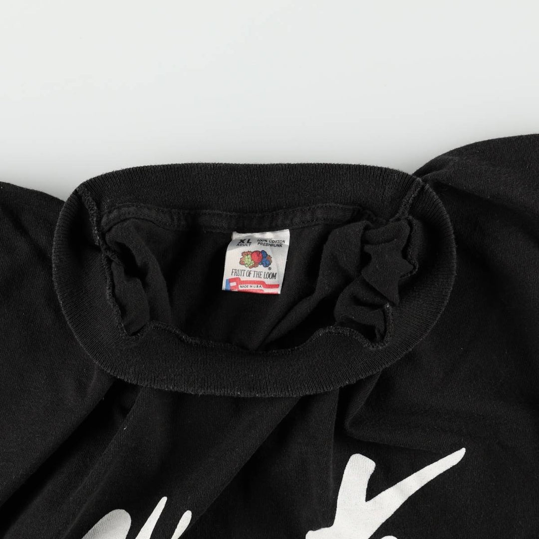 90'S Fruit of the Loom Alberto Advertising T-Shirt, Made in USA, Men's XL equivalent, Vintage cotton black type Vintage Second Hand