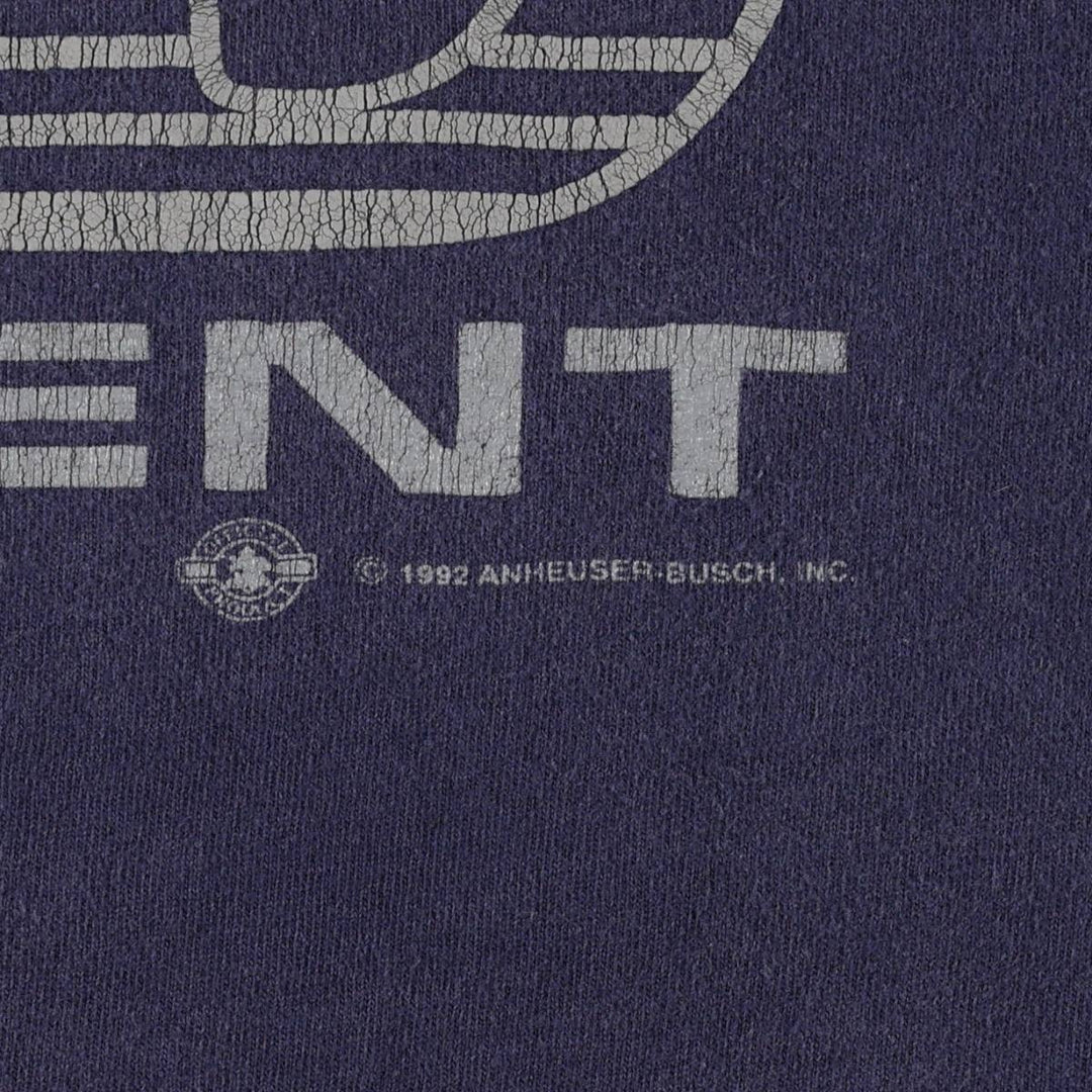 90'S SIGNAL SPORTS Print T-Shirt, Made in USA, Men's XL equivalent, Vintage cotton navy blue type Vintage Second Hand