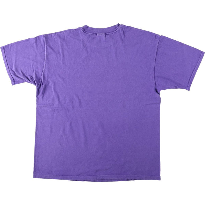 Vintage 90'S Hanes printed T-shirt, made in the USA, men's XL size cotton purple type Vintage Second Hand