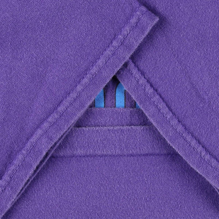 Vintage 90'S Hanes printed T-shirt, made in the USA, men's XL size cotton purple type Vintage Second Hand