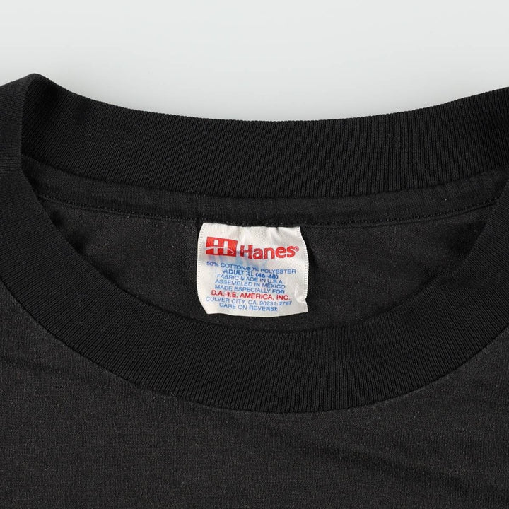 90'S Hanes souvenir t-shirt, men's size XL equivalent, vintage. cotton black type Vintage Second Hand