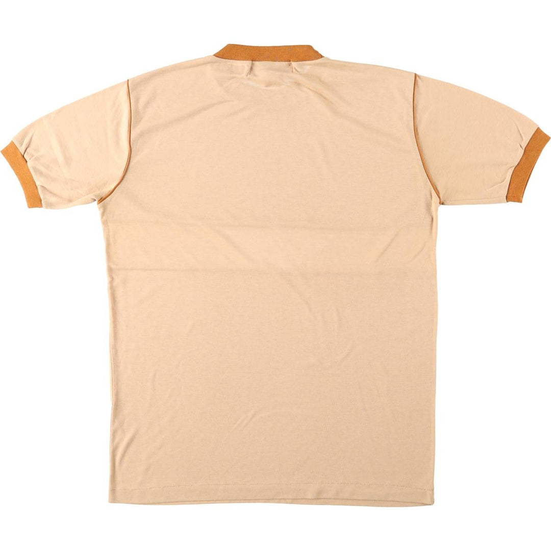 80'S ROYAL CHOICE Ringer T-shirt, Men's Size M (approx.), Vintage polyester Beige type Vintage Second Hand