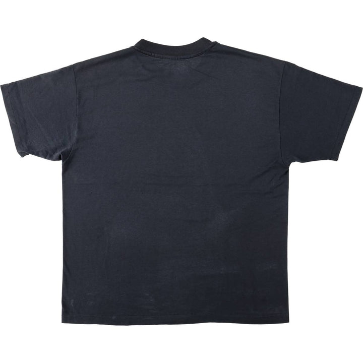 90'S Hanes HEAVYWEIGHT 50 cotton black type Vintage Second Hand