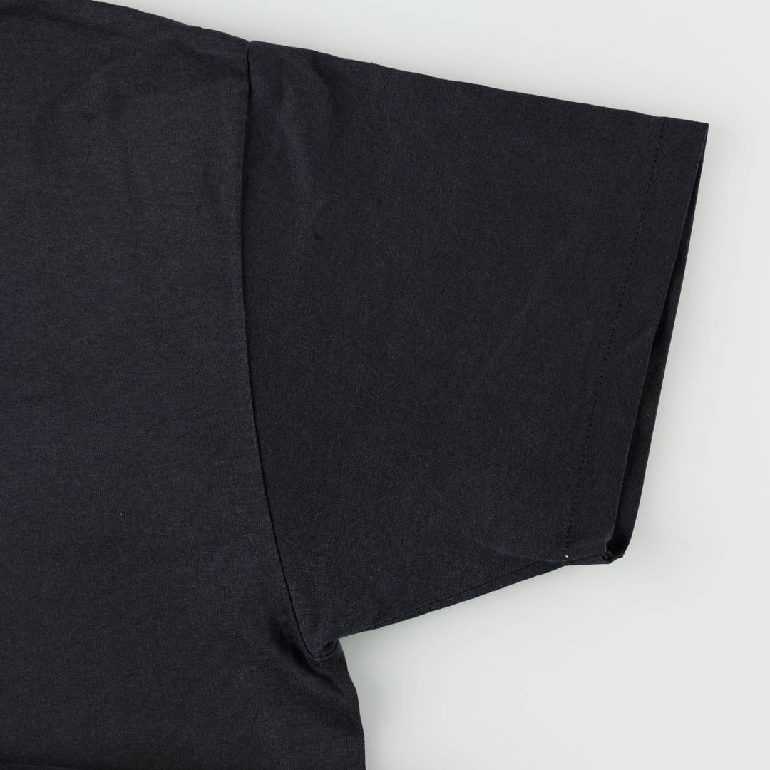 90'S Hanes HEAVYWEIGHT 50 cotton black type Vintage Second Hand
