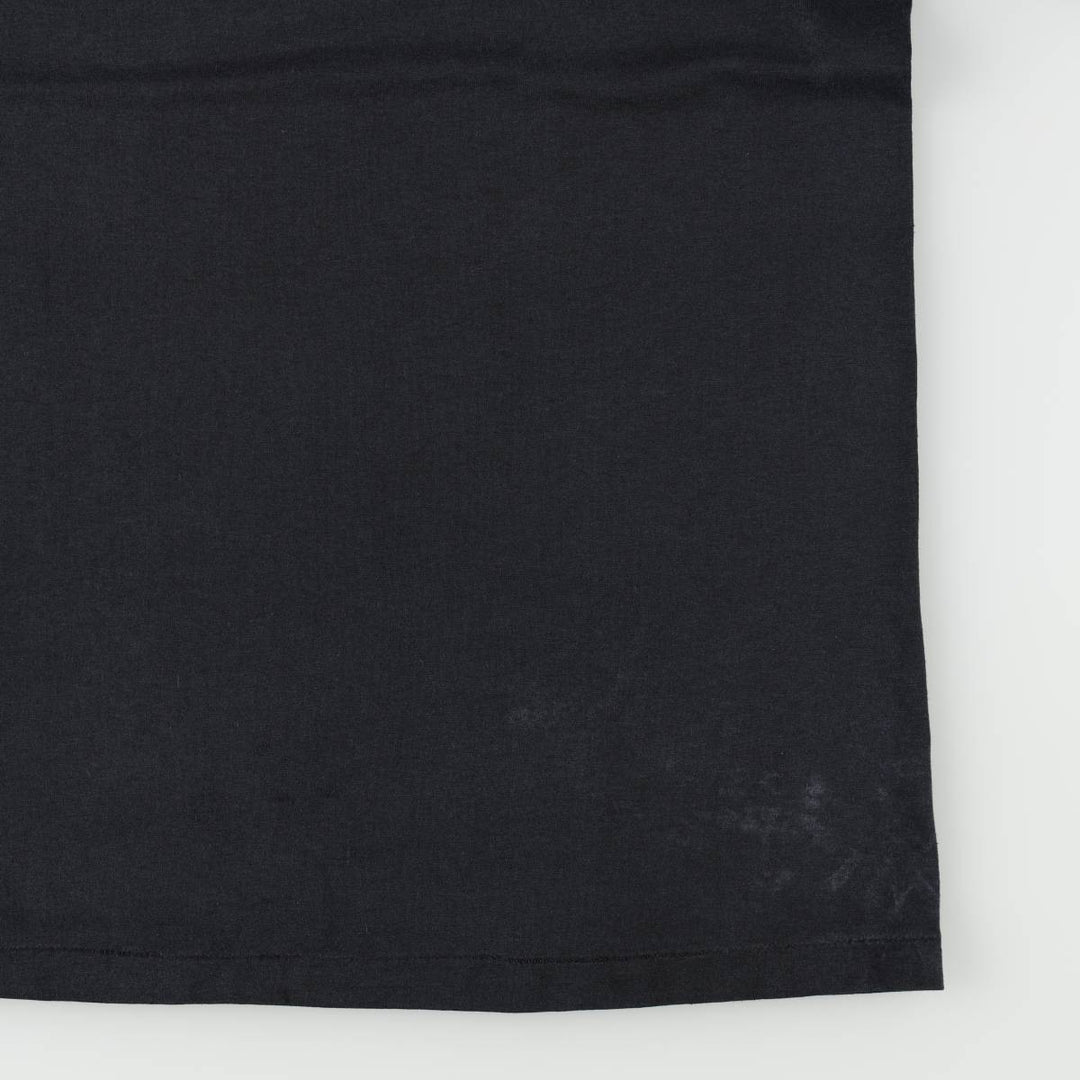 90'S Hanes HEAVYWEIGHT 50 cotton black type Vintage Second Hand