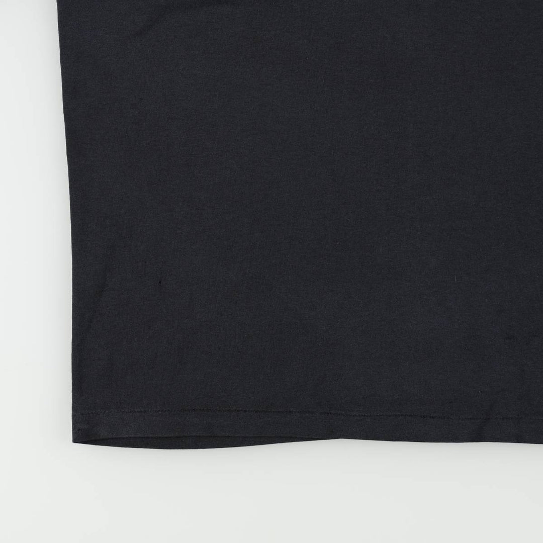 90'S Hanes HEAVYWEIGHT 50 cotton black type Vintage Second Hand