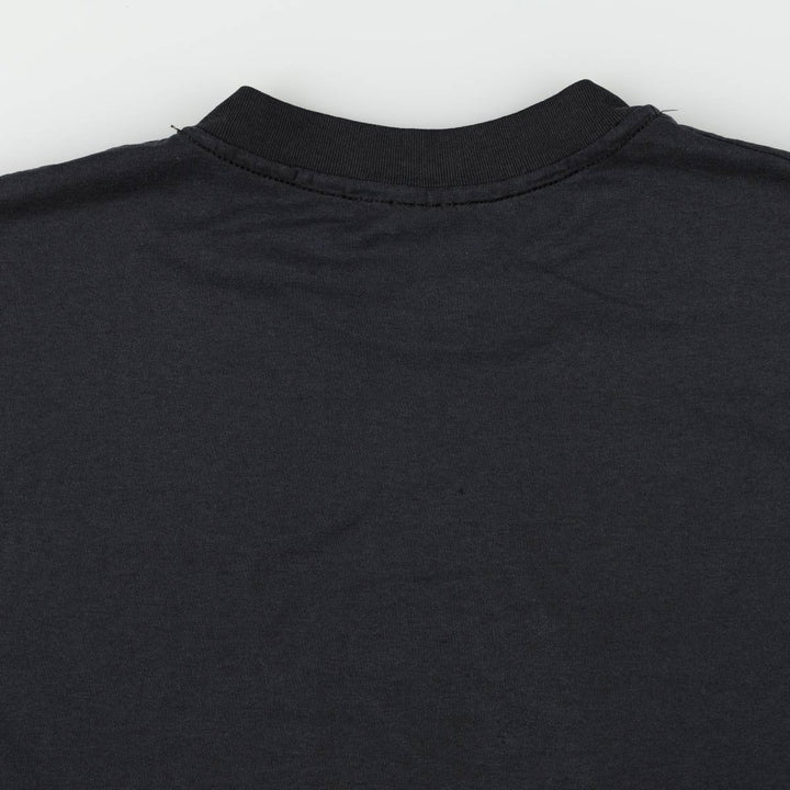 90'S Hanes HEAVYWEIGHT 50 cotton black type Vintage Second Hand