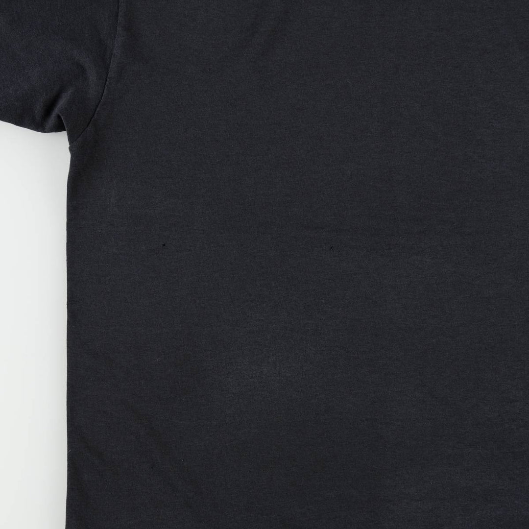 90'S Hanes HEAVYWEIGHT 50 cotton black type Vintage Second Hand