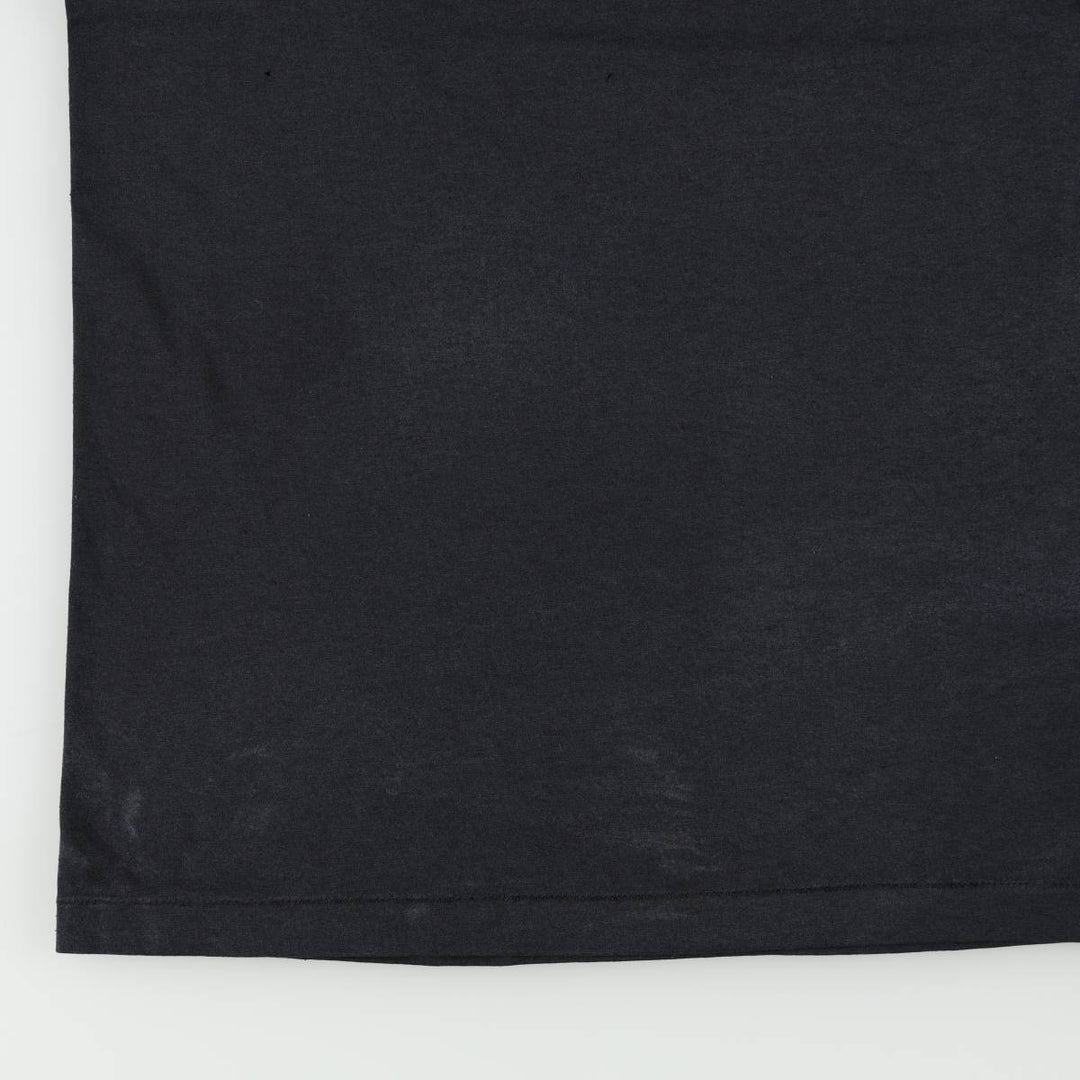 90'S Hanes HEAVYWEIGHT 50 cotton black type Vintage Second Hand