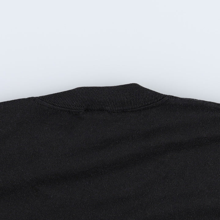 90'S Jerzees Printed T-shirt Made in USA Men's L Size Vintage cotton black type Vintage Second Hand
