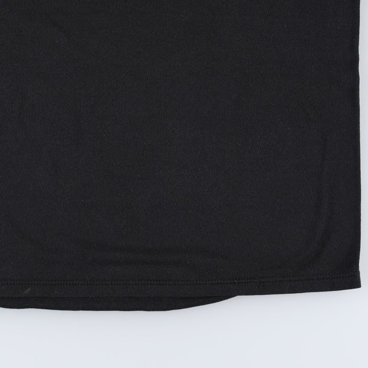 90'S Jerzees Printed T-shirt Made in USA Men's L Size Vintage cotton black type Vintage Second Hand