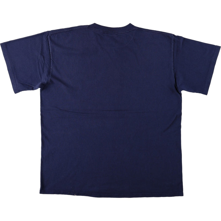 90'S MOSSIMO Print T-Shirt, Made in USA, Men's Size L (Equivalent), Vintage cotton navy blue type Vintage Second Hand