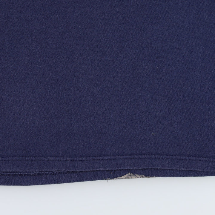 90'S MOSSIMO Print T-Shirt, Made in USA, Men's Size L (Equivalent), Vintage cotton navy blue type Vintage Second Hand