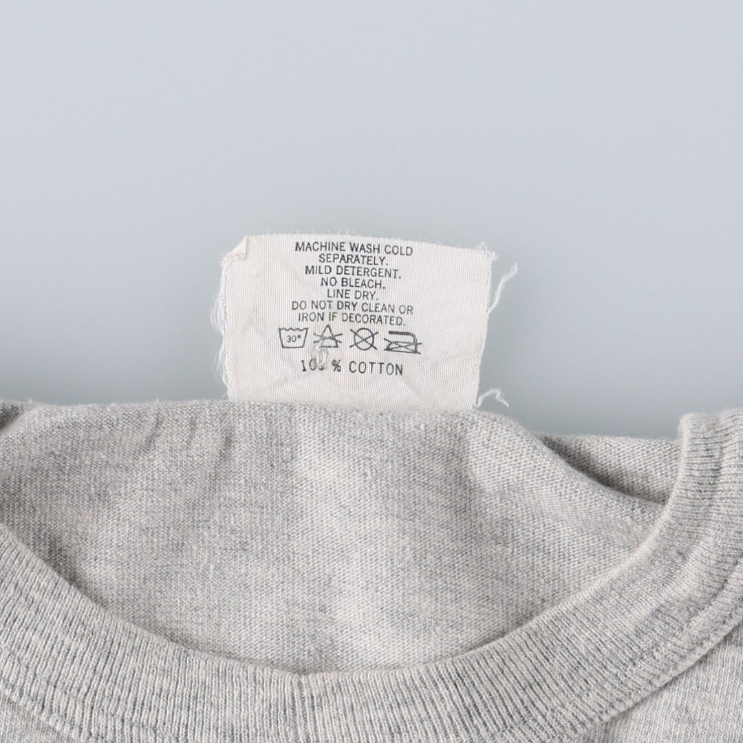 90'S MEDALLION Print T-Shirt, Made in USA, Men's Size L (Equivalent), Vintage cotton pale white type Vintage Second Hand