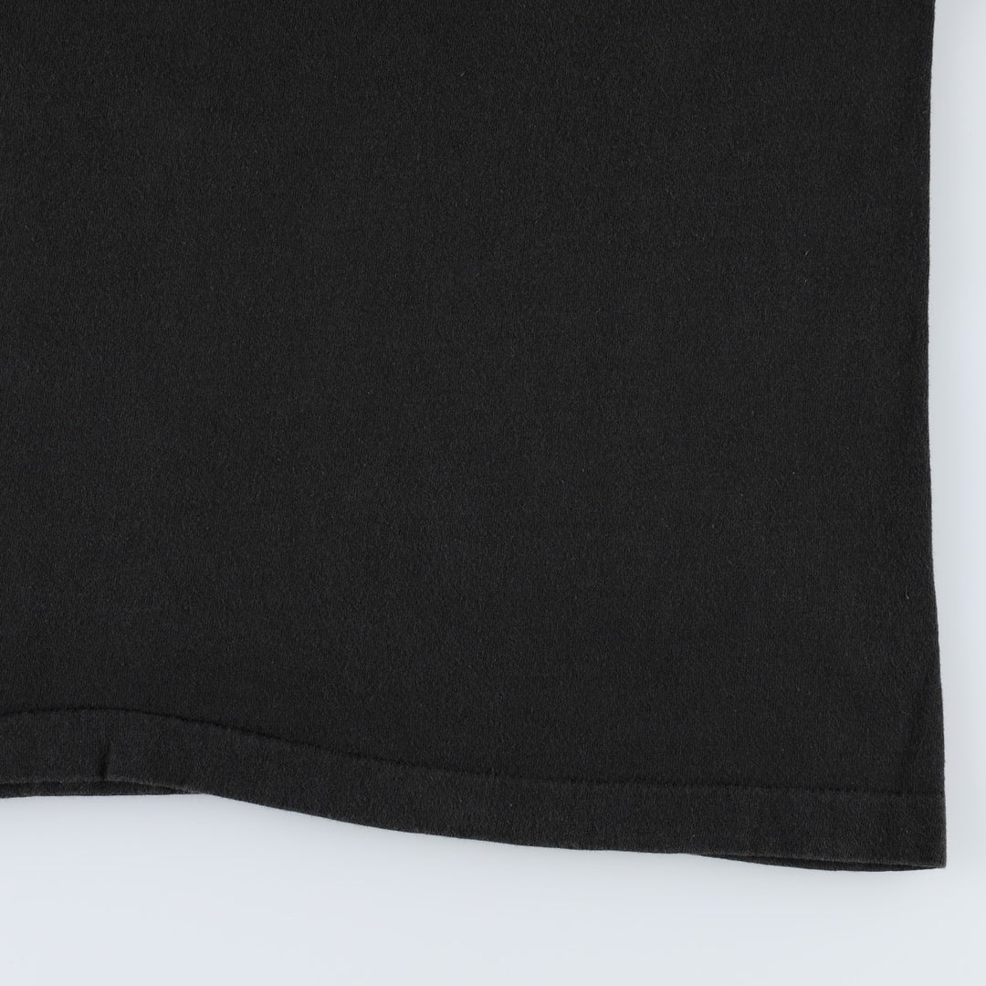 90'S Fruit of the Loom printed T-shirt, made in the USA, men's size L, vintage cotton black type Vintage Second Hand