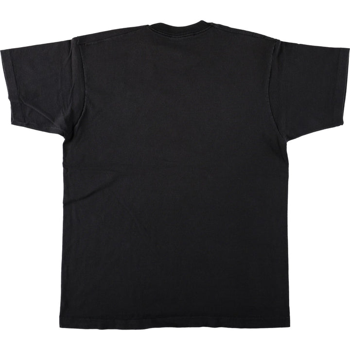 90'S Fruit of the Loom print T-shirt, Made in USA, Men's XL cotton black type Vintage Second Hand