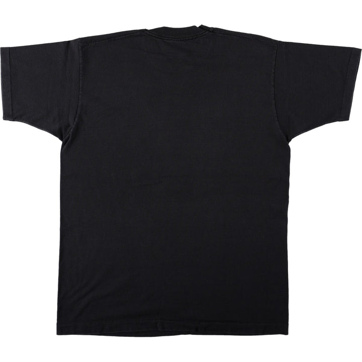 90'S Fruit of the Loom print T-shirt, Made in USA, Men's XL cotton black type Vintage Second Hand