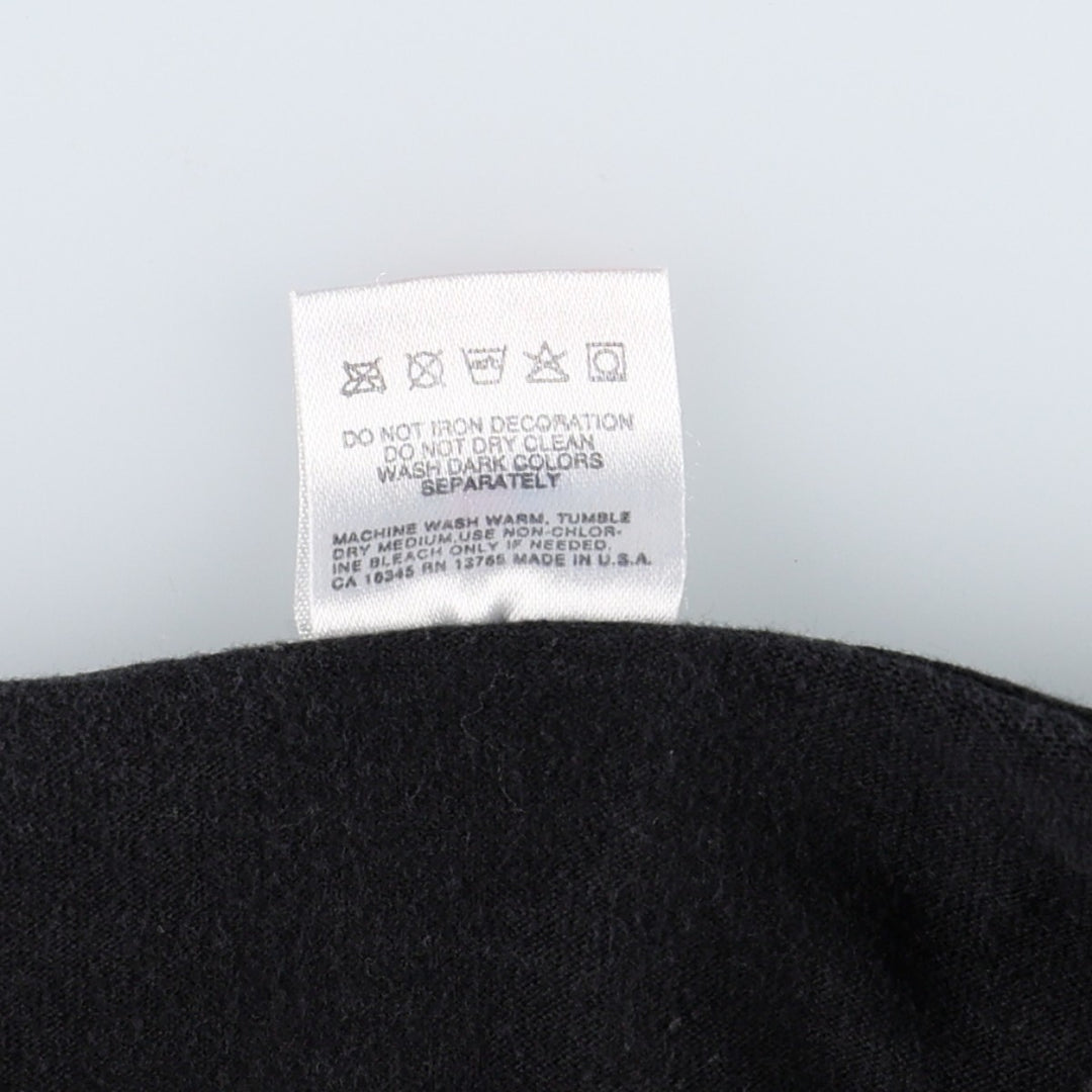 90'S Fruit of the Loom advertising t-shirt, made in USA, men's size XL (equivalent) cotton black type Vintage Second Hand