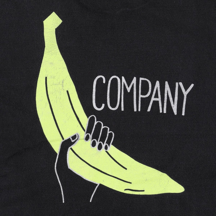 90'S Fruit of the Loom advertising t-shirt, made in USA, men's size XL (equivalent) cotton black type Vintage Second Hand