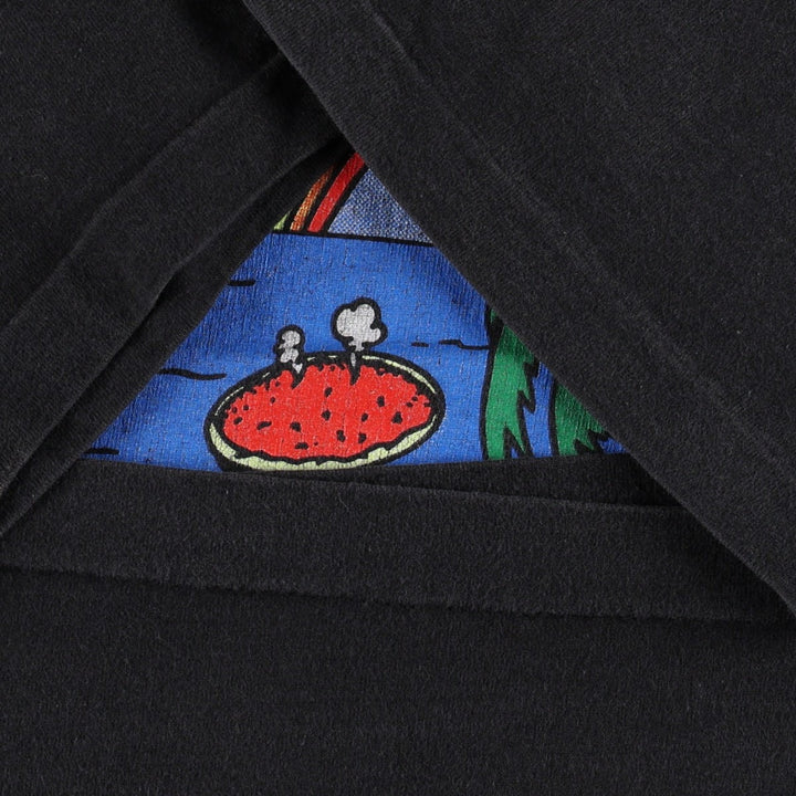 90'S Fruit of the Loom advertising t-shirt, made in USA, men's size XL (equivalent) cotton black type Vintage Second Hand