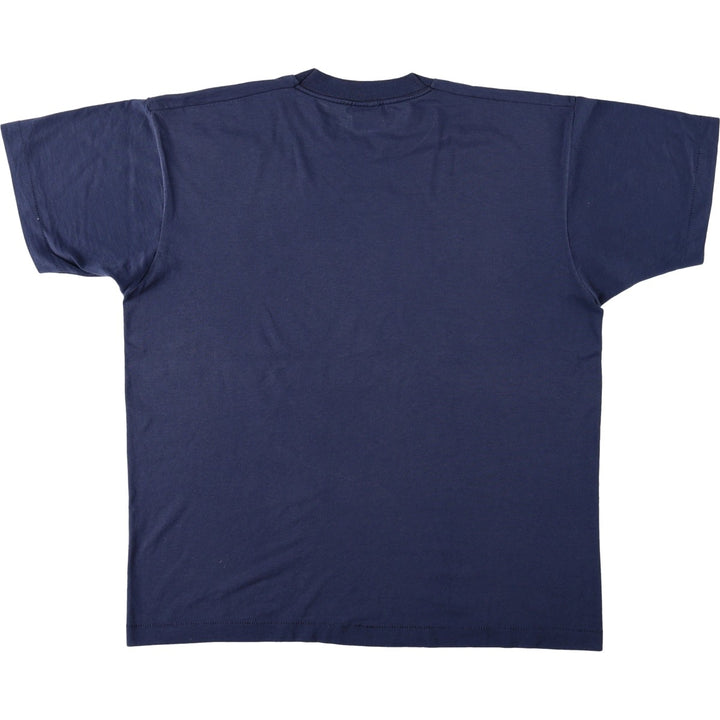 90'S Fruit of the Loom Best Advertising T-Shirt, Made in USA, Men's XL equivalent, Vintage cotton navy blue type Vintage Second Hand