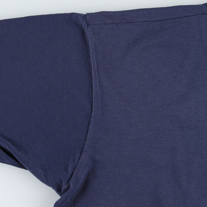 90'S Fruit of the Loom Best Advertising T-Shirt, Made in USA, Men's XL equivalent, Vintage cotton navy blue type Vintage Second Hand