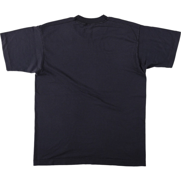 90'S Screen Stars Best Printed T-shirt Made in USA Men's L Vintage cotton navy blue type Vintage Second Hand