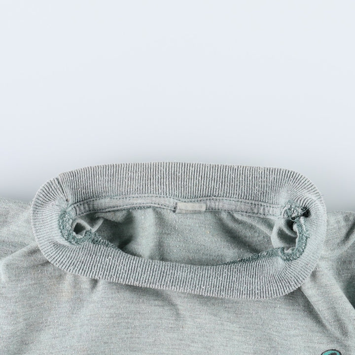 Printed T-shirt, men's size XL cotton Mint green Vintage Second Hand