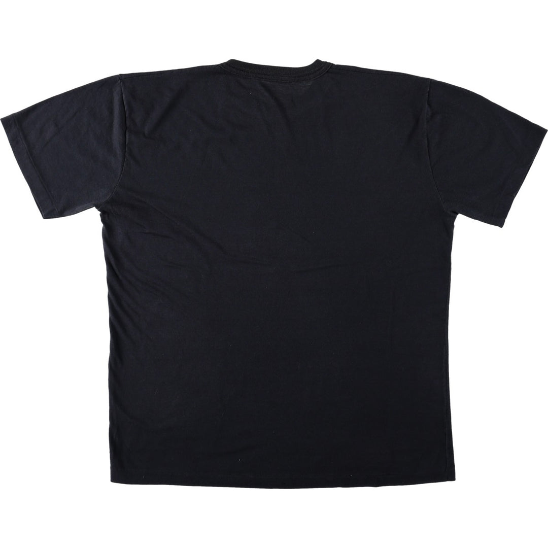 Printed T-shirt, men's size XL unclear black type Vintage Second Hand