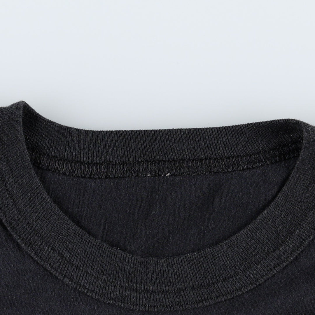 Printed T-shirt, men's size XL unclear black type Vintage Second Hand