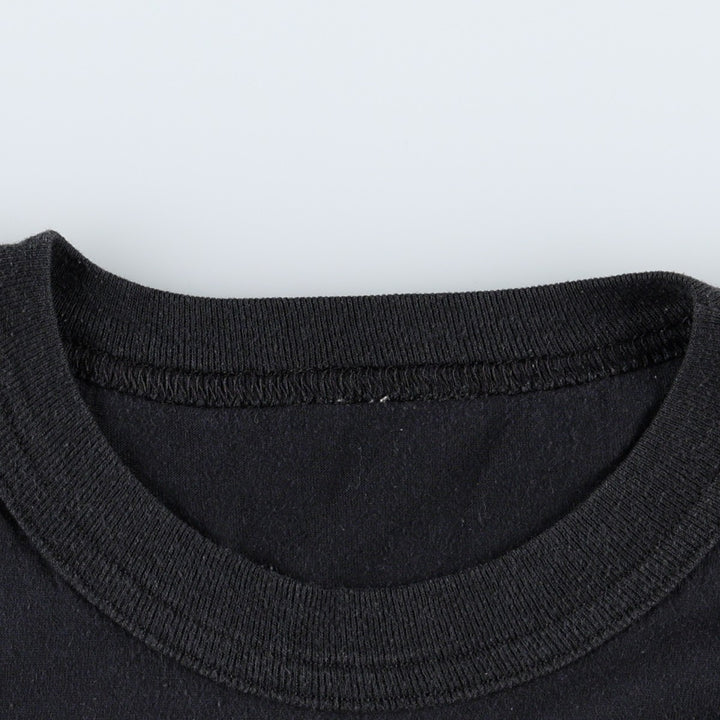 Printed T-shirt, men's size XL unclear black type Vintage Second Hand