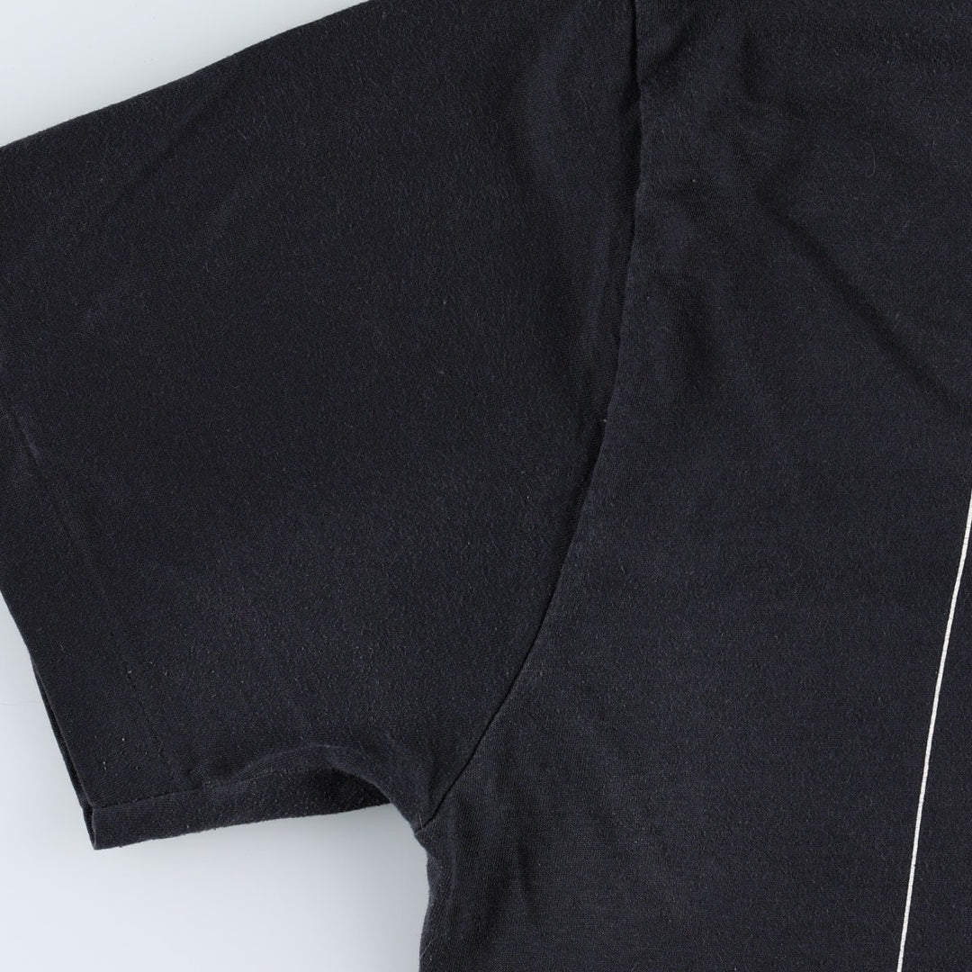 Printed T-shirt, men's size XL unclear black type Vintage Second Hand