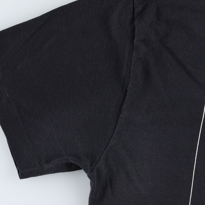 Printed T-shirt, men's size XL unclear black type Vintage Second Hand
