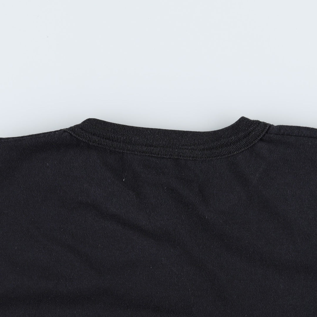 Printed T-shirt, men's size XL unclear black type Vintage Second Hand