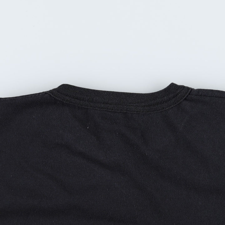 Printed T-shirt, men's size XL unclear black type Vintage Second Hand