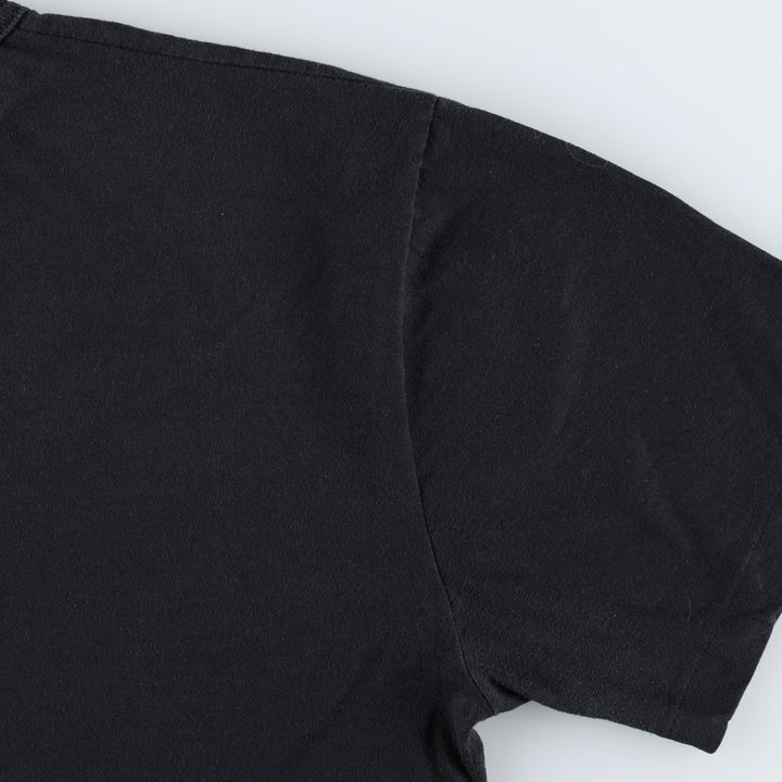 Printed T-shirt, men's size XL unclear black type Vintage Second Hand