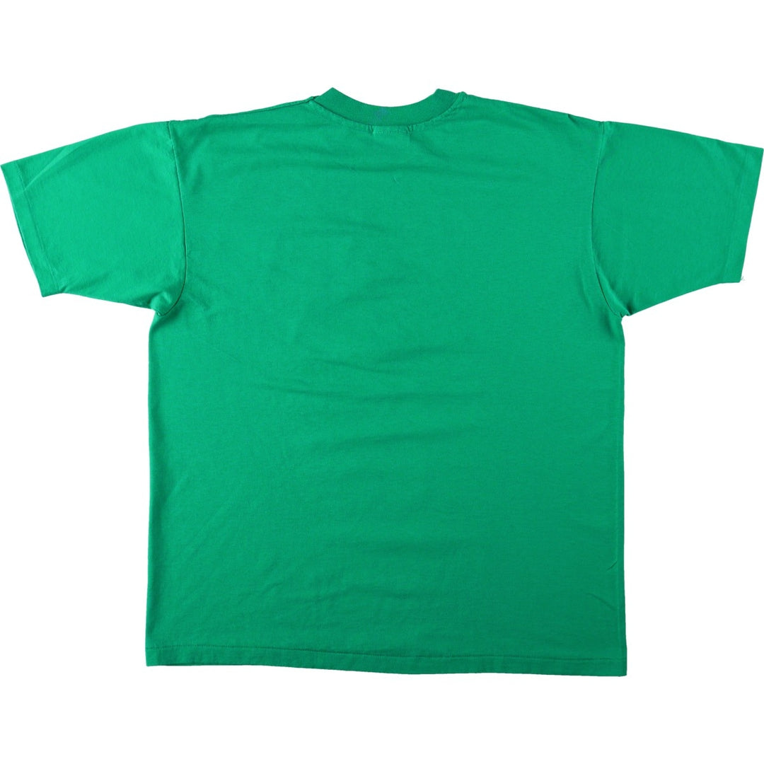 80'S Hanes Fifty-Fifty Blue Tag Dog Print T-Shirt, Made in USA, Men's XL equivalent, Vintage cotton green type Vintage Second Hand