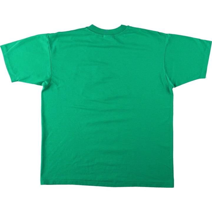 80'S Hanes Fifty-Fifty Blue Tag Dog Print T-Shirt, Made in USA, Men's XL equivalent, Vintage cotton green type Vintage Second Hand