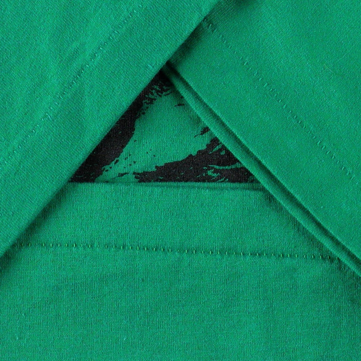 80'S Hanes Fifty-Fifty Blue Tag Dog Print T-Shirt, Made in USA, Men's XL equivalent, Vintage cotton green type Vintage Second Hand
