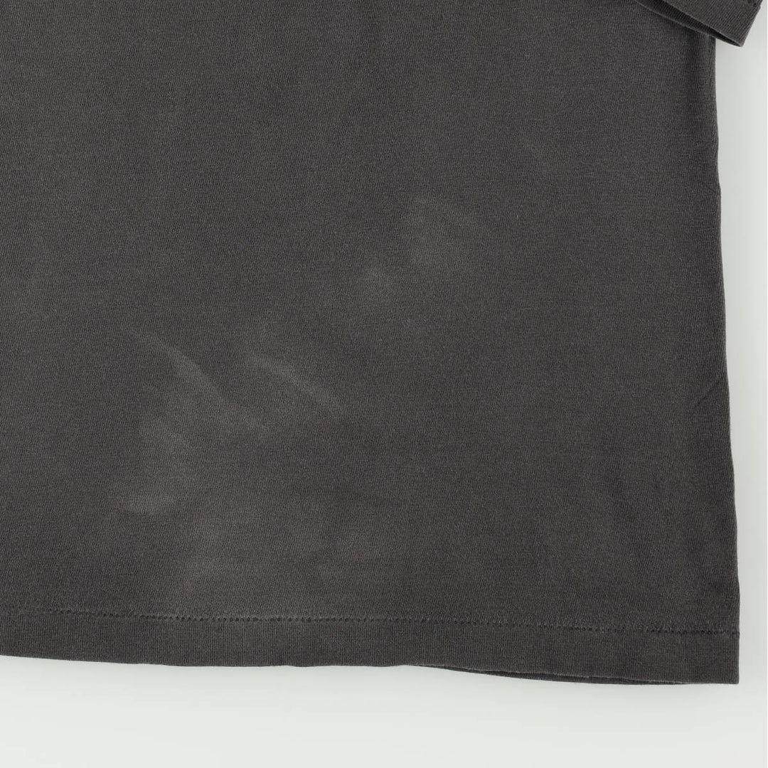 80'S Hanes BEEFY-T Blue Tag BLACKHORSE Print T-Shirt Made in USA Men's XL Equivalent Vintage cotton black type Vintage Second Hand