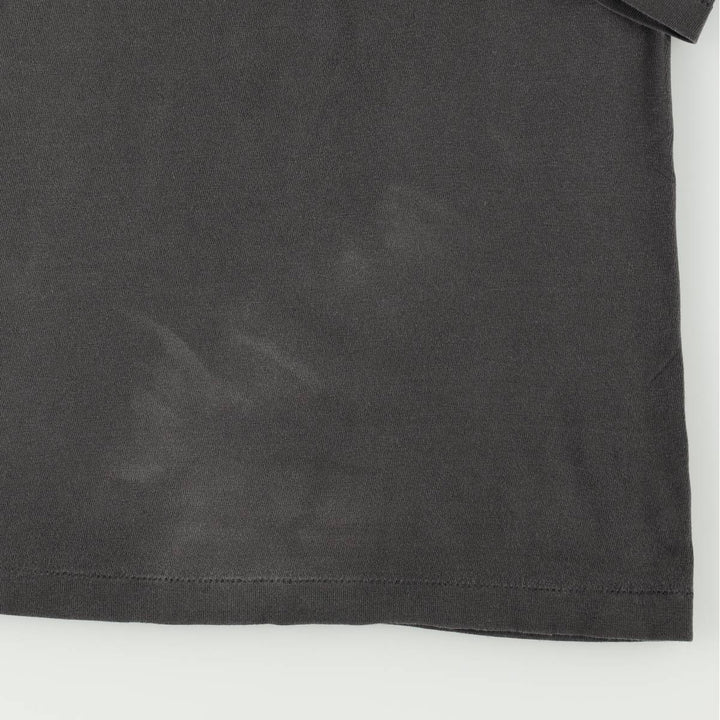 80'S Hanes BEEFY-T Blue Tag BLACKHORSE Print T-Shirt Made in USA Men's XL Equivalent Vintage cotton black type Vintage Second Hand