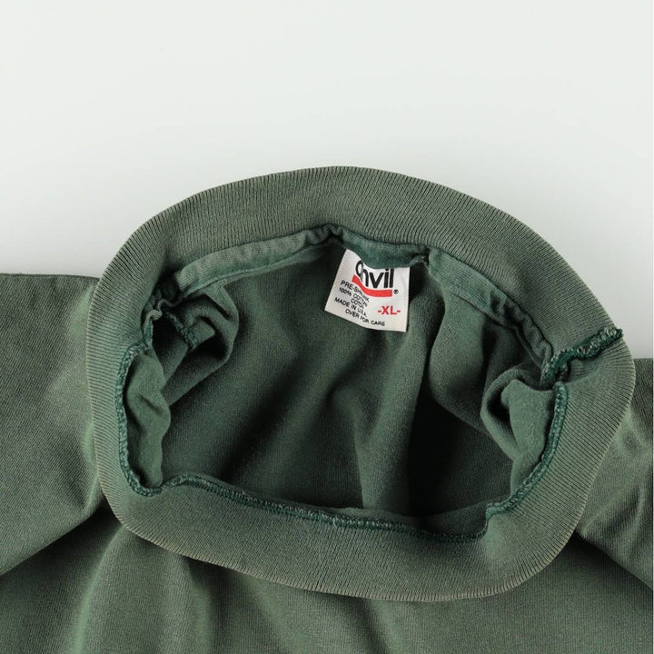 90'S Anvil Prince Albert Print T-Shirt, Made in USA, Men's XL equivalent, Vintage cotton green type Vintage Second Hand