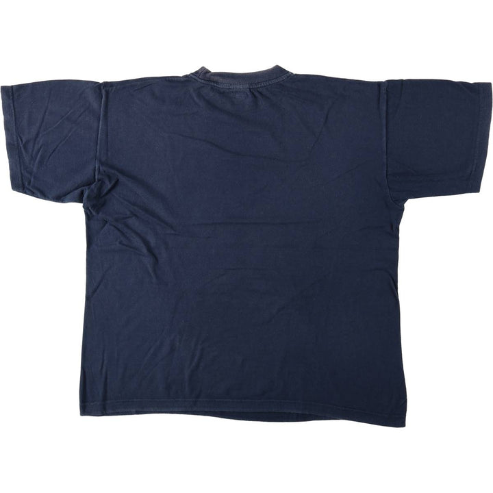 90'S Souvenir T-shirt, Men's Size L (approx.), Vintage cotton navy blue type Vintage Second Hand