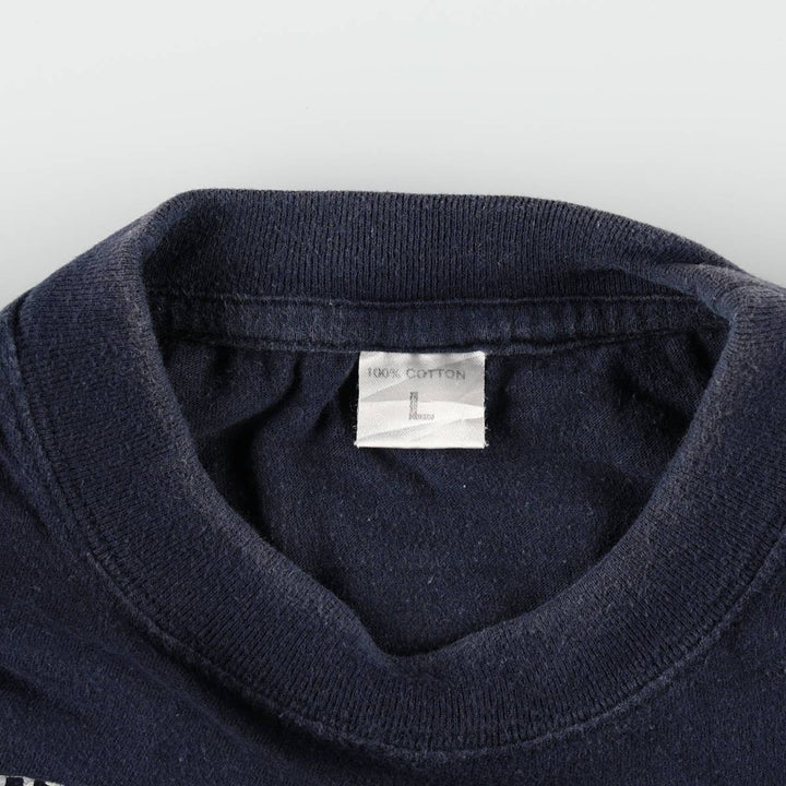 90'S Souvenir T-shirt, Men's Size L (approx.), Vintage cotton navy blue type Vintage Second Hand