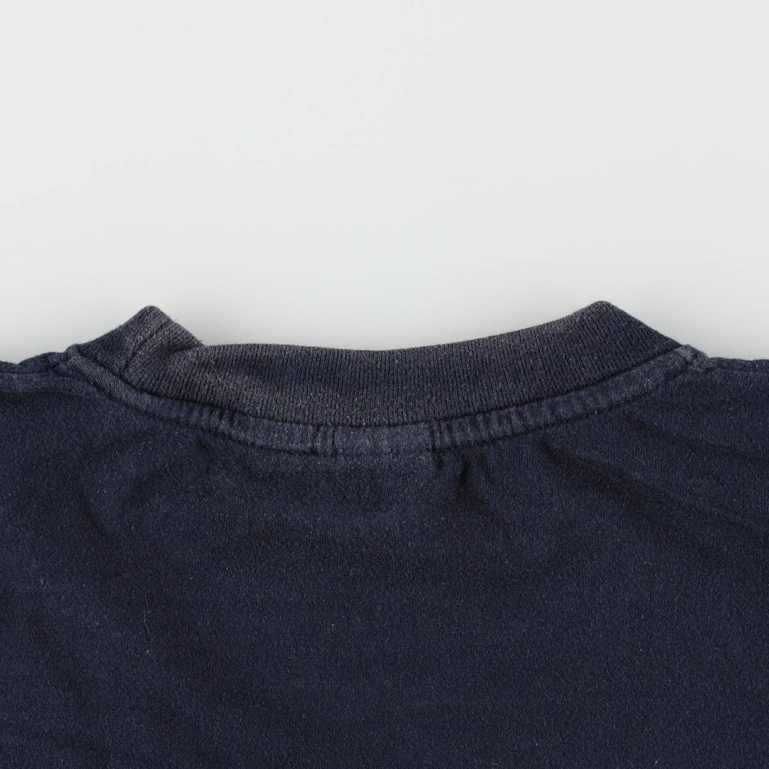 90'S Souvenir T-shirt, Men's Size L (approx.), Vintage cotton navy blue type Vintage Second Hand