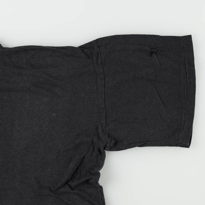 Printed T-shirt, Men's XL equivalent, Vintage unclear black type Vintage Second Hand
