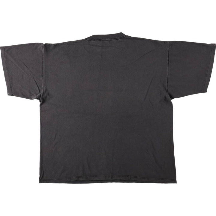 90'S Miller Print T-Shirt, Made in USA, Men's XXL equivalent, Vintage cotton black type Vintage Second Hand