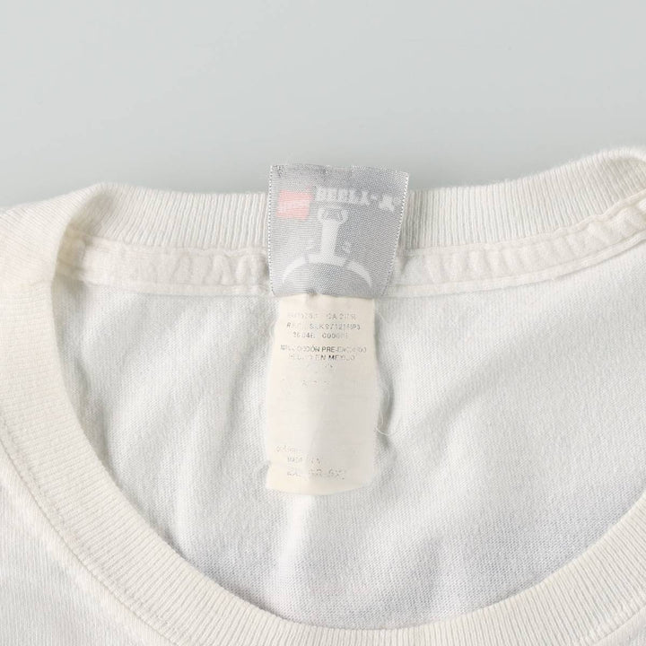 Hanes BEEFY-T IN-N-OUT BURGER Advertising T-Shirt, Men's XXL equivalent. cotton white type Vintage Second Hand