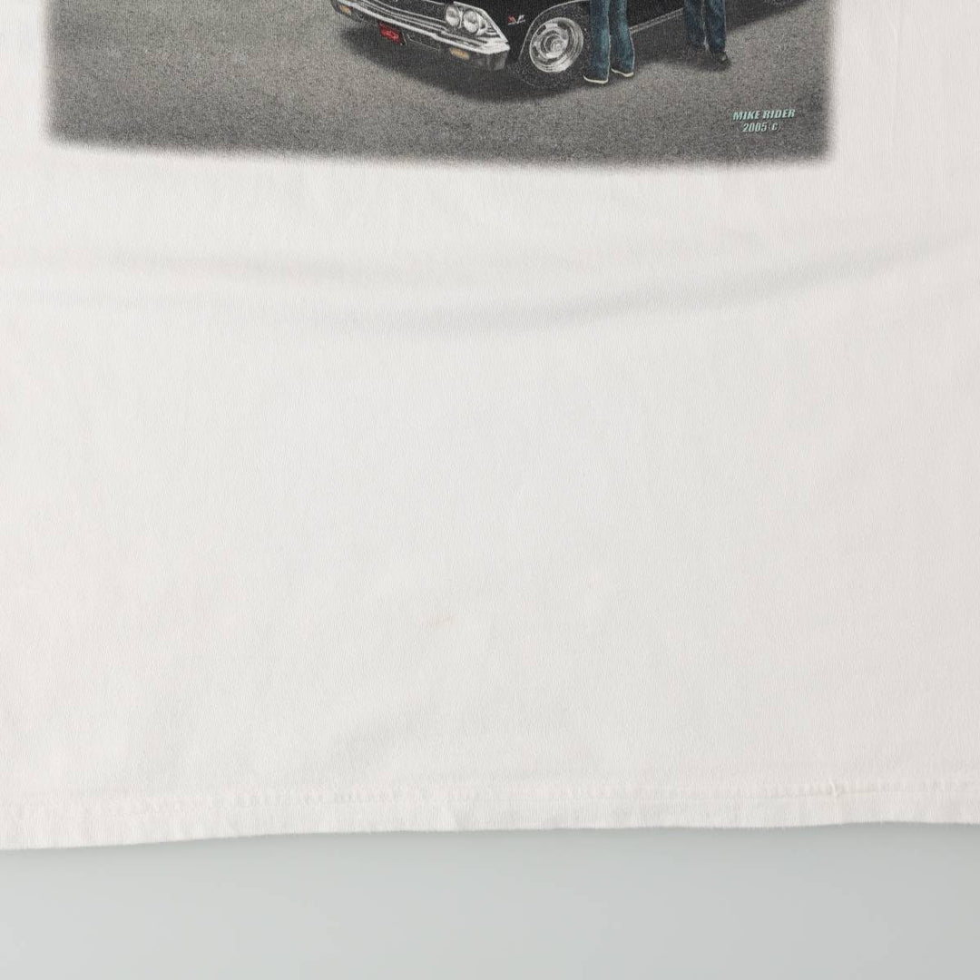 Hanes BEEFY-T IN-N-OUT BURGER Advertising T-Shirt, Men's XXL equivalent. cotton white type Vintage Second Hand