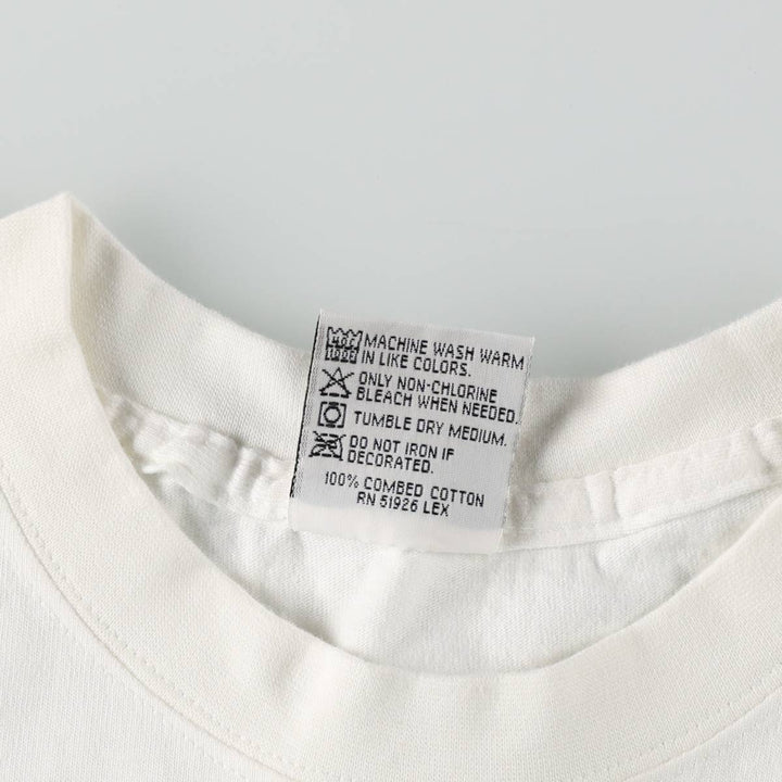 HARD ROCK CAFE Hard Rock Cafe Advertising T-shirt Made in USA Men's L size cotton white type Vintage Second Hand